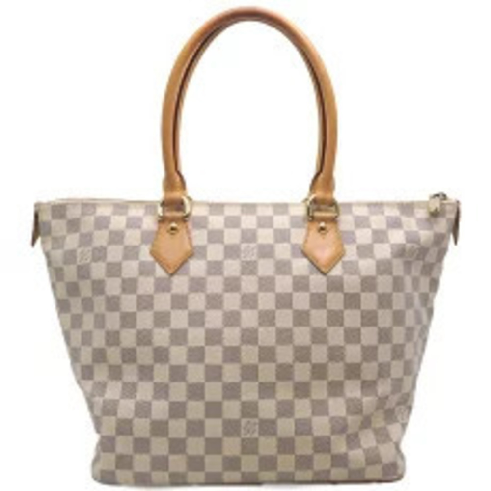 Louis Vuitton White Damier Saleya Azur Bag Tote